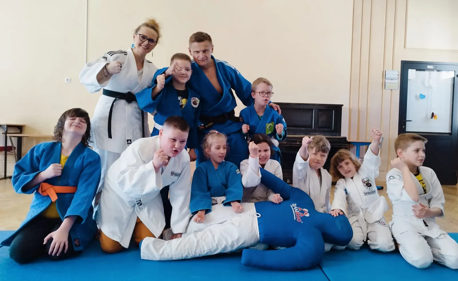 Niebieski trening judo Niebieski trening judo